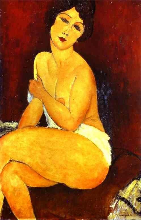 Amedeo Modigliani Seated Nude on Divan